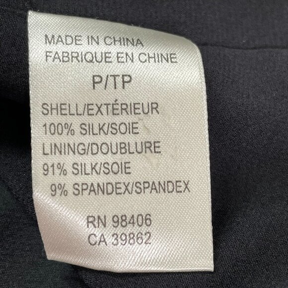 Theory 100% Silk Green Dot-Print Lined Camisole Top Spaghetti Straps Size P/XS - Picture 11 of 15